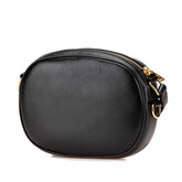 セリーヌ Cチャーム スモール 斜め掛け ショルダーバッグ カメラバッグ ブラック レザー レディース CELINE 【中古】